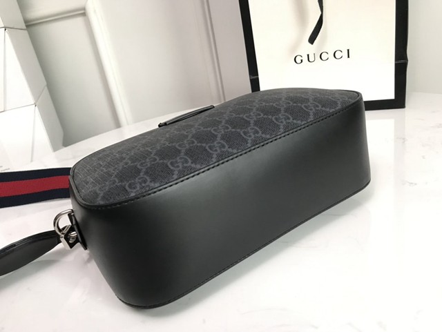 Gucci專櫃款男包 574886 古馳新款GG壓紋牛皮相機包 Gucci男士斜挎包  gqy3957